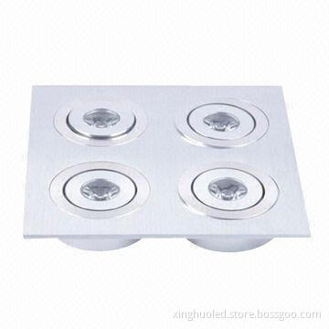 Square LED downlight with CE and RoHS marks